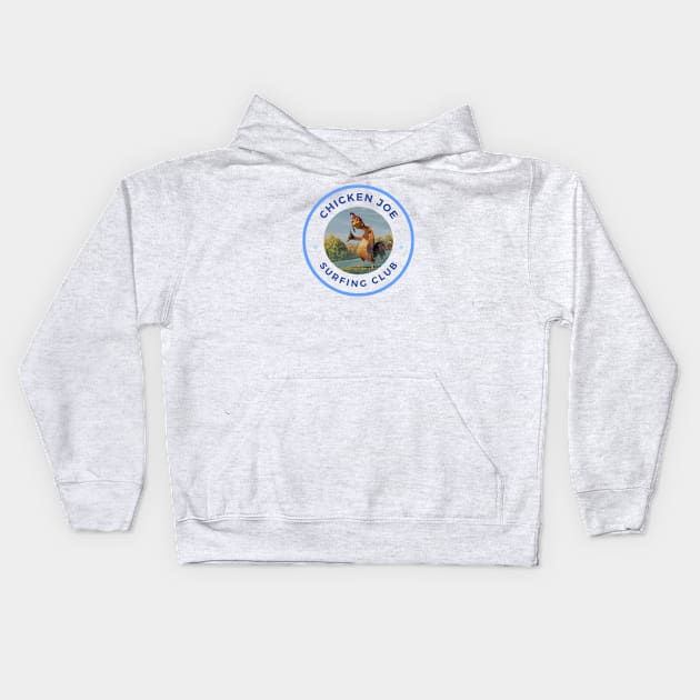 blue chicken  jo surfing club Kids Hoodie by PSYCH90